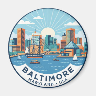 Innenhafen, Baltimore USA Magnet