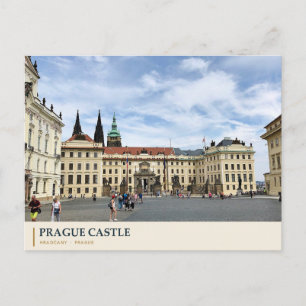 Innenhof der Prager Burg und Kathedrale Spires Postkarte