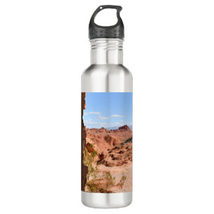 Innenkabine mit Aussicht auf das Feuertal Edelstahlflasche