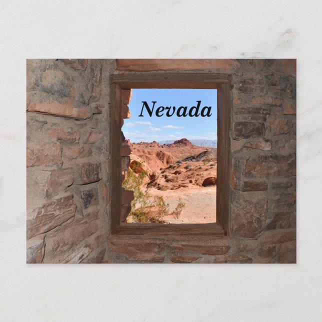 Innenkabine mit Aussicht auf das Feuertal Postkarte (Vorderseite)