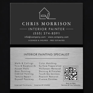 Innenmalerei QR-Code Professional Visitenkarte