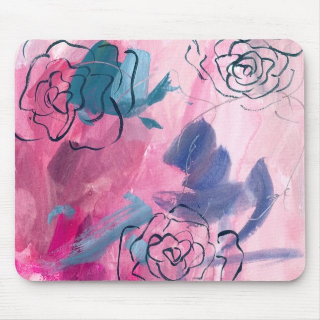 Innenmusik - Blumenskizze Mousepad (Vorne)