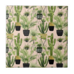Innenoase | Pflanze Lineup Muster Fliese<br><div class="desc">Genießen Sie dieses neue kreative Haus Pflanze Kollektion Design auf einem Produkt oder Wallart Stück,  um die Welt um Sie herum zu erweitern und zu erweitern. Künstler: Grace Popp</div>