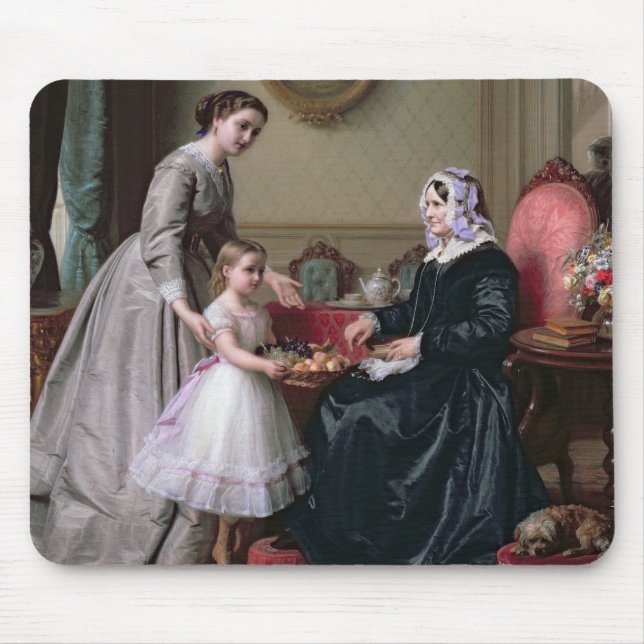 Innenraum "an den Kastanien" Wimbledon, Großmutter Mousepad (Vorne)