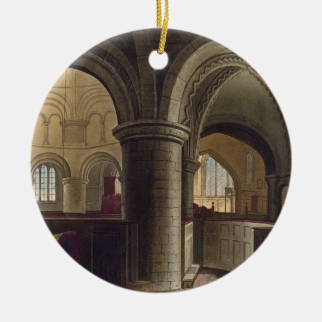 Innenraum der Kirche des heiligen Sepulchre, Camb Keramikornament (Vorne)