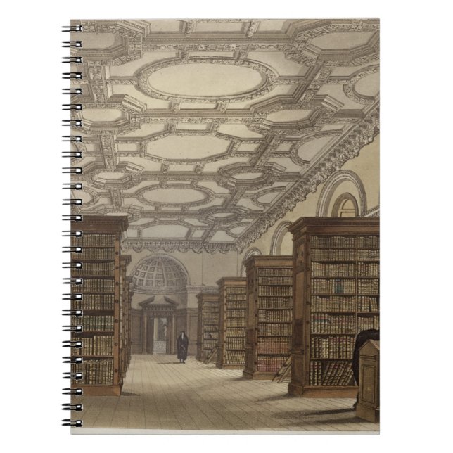 Innenraum der öffentlichen Bibliothek, Cambridge, Notizblock (Vorderseite)