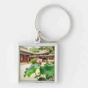 Innenraum der Pagode in China Schlüsselanhänger