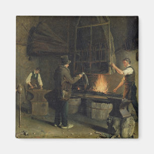 Innenraum der Schmiede, 1837 Magnet