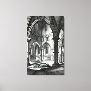 Innenraum der Tempel-Kirche Leinwanddruck