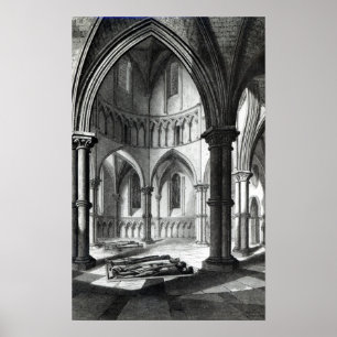Innenraum der Tempel-Kirche Poster