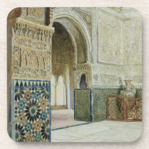 Innenraum des Alhambras, Granada (w/c) Getränkeuntersetzer