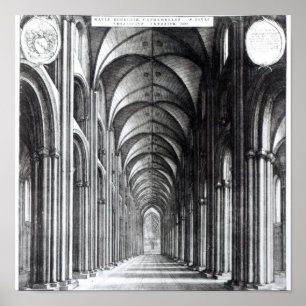 Innenraum des Nave von St Paul, 1658 Poster