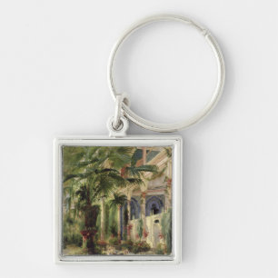 Innenraum des Palmen-Hauses in Potsdam, 1833 Schlüsselanhänger