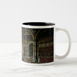 Innenraum des "Salle DES Imprimes", 1868 Zweifarbige Tasse