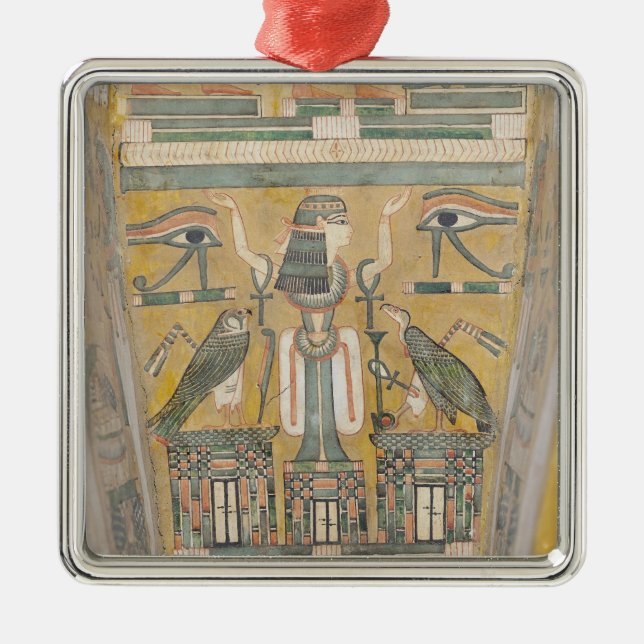 Innenraum des Sarges von Imenemipet Silbernes Ornament (Vorne)
