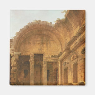 Innenraum des Tempels von Diana in Nimes, 1787 Magnet