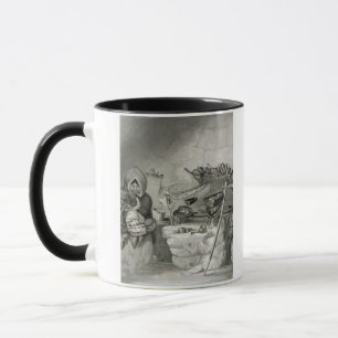 Innenraum einer Eskimoschnee-Hütte, Winter-Insel Tasse