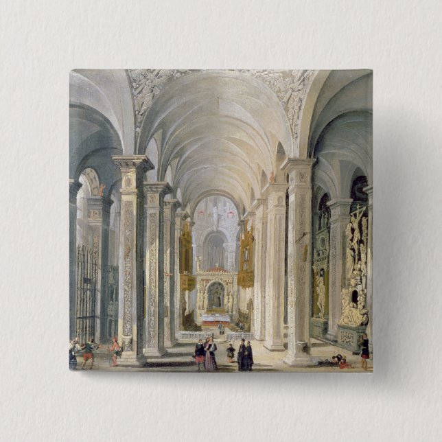 Innenraum einer Kirche 2 Button (Vorderseite)