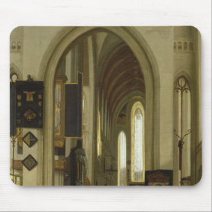 Innenraum einer Kirche mit Zahlen, 1685 Mousepad
