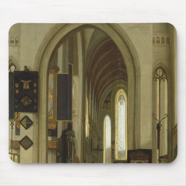 Innenraum einer Kirche mit Zahlen, 1685 Mousepad (Vorne)