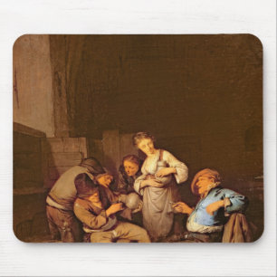 Innenraum einer niederländischen Taverne Mousepad