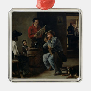Innenraum einer Taverne, 1859 Silbernes Ornament