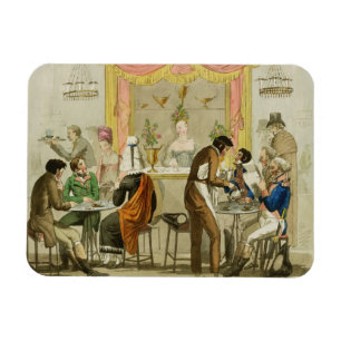 Innenraum eines Cafés, Kneipe. für William Pearm Magnet
