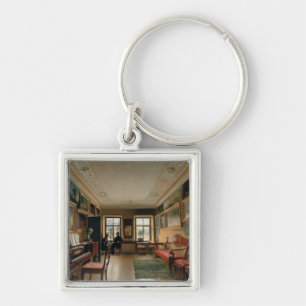 Innenraum eines Herrenhauses, 1830s Schlüsselanhänger