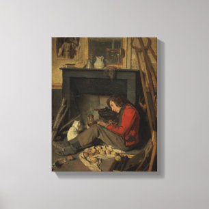 Innenraum eines Studios, 1845 (Öl auf Leinwand) Leinwanddruck