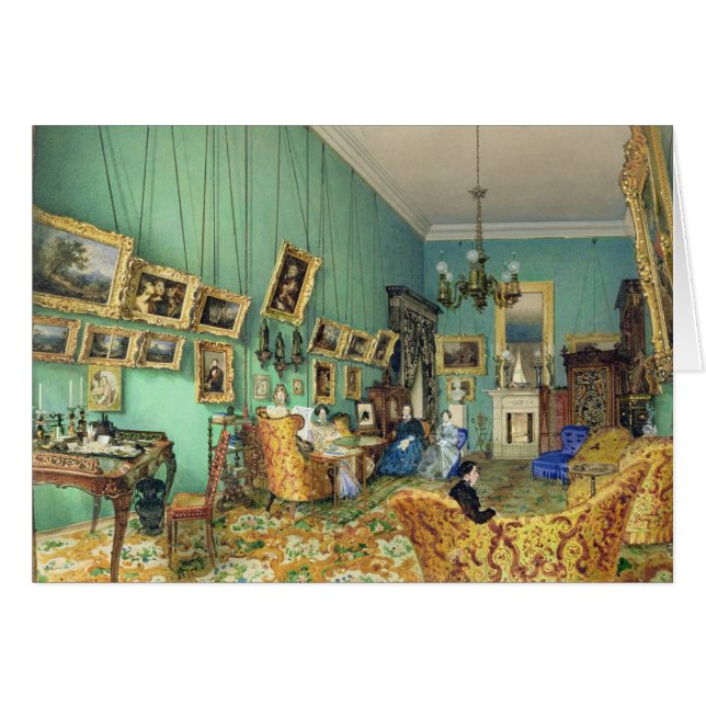 Innenraum eines Wohnzimmers, 1847 (Vorderseite (Horizontal))