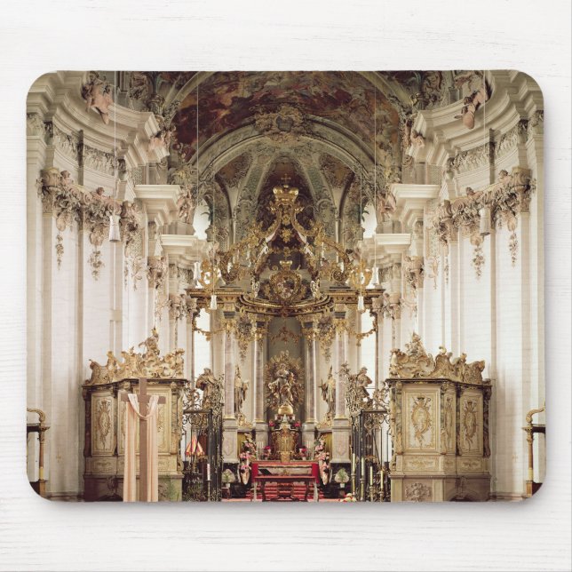 Innenraum, entworfen von Balthasar Neumann 1734-54 Mousepad (Vorne)
