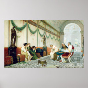 Innenraum Ettore Forti des römischen Gebäude Poster