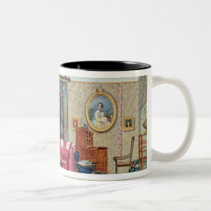 Innenraum in Pavlino, 1840s Zweifarbige Tasse