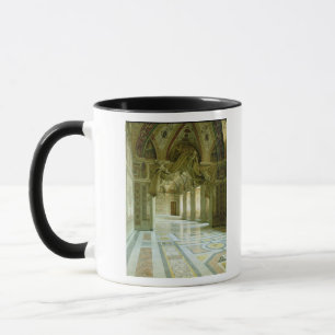 Innenraum mit Ansicht der gemeißelten Engel Tasse