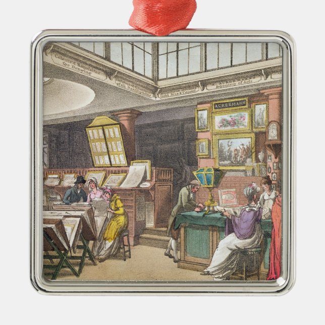 Innenraum von Ackermanns "Behälter von Künsten, Silbernes Ornament (Vorne)