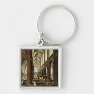 Innenraum von Antwerpen-Kathedrale, c.1650 Schlüsselanhänger