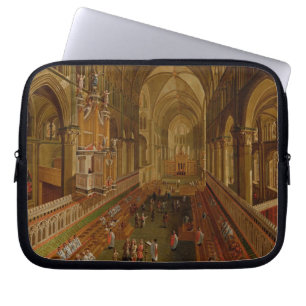Innenraum von Canterbury-Kathedrale, c.1675-1700 Laptopschutzhülle