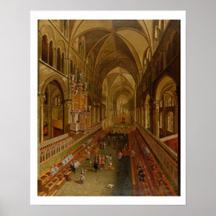 Innenraum von Canterbury-Kathedrale, c.1675-1700 Poster