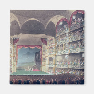 Innenraum von Drury Weg-Theater, 1808 Magnet