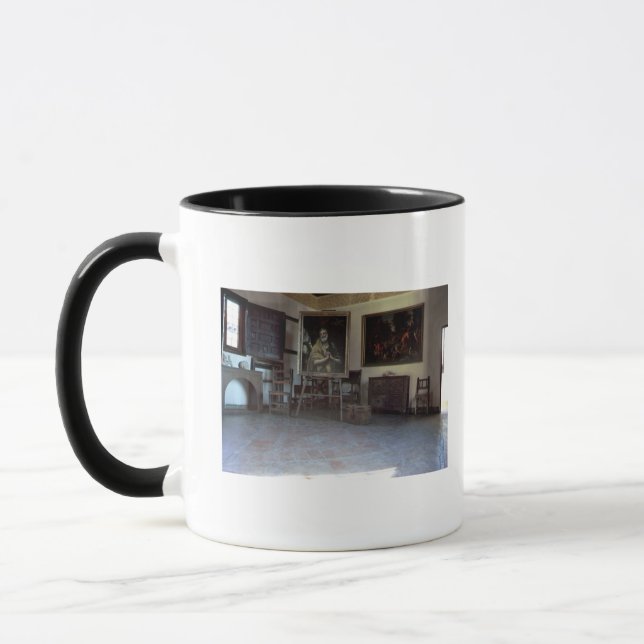 Innenraum von El Grecos Studio Tasse (Links)