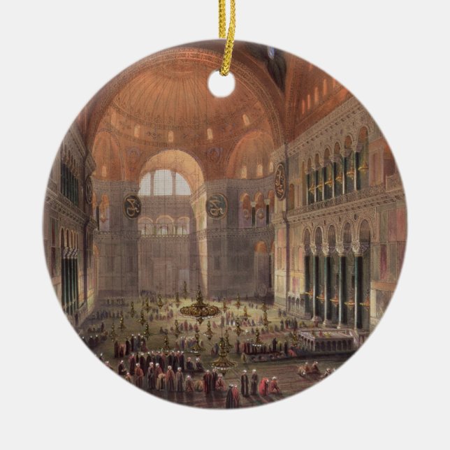 Innenraum von Haghia Sophia, Konstantinopel, Keramik Ornament (Vorne)