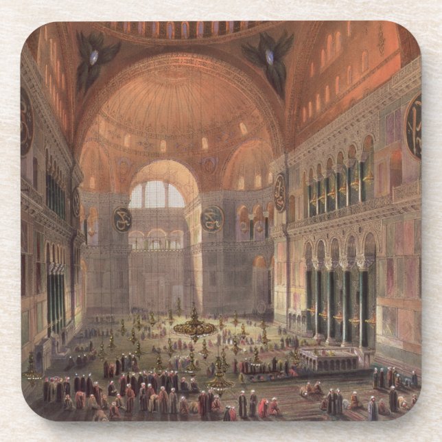 Innenraum von Haghia Sophia, Konstantinopel, Untersetzer (Vorderseite)