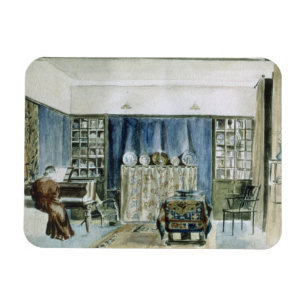 Innenraum von Kelmscott Landsitz (w/c auf Papier) Magnet