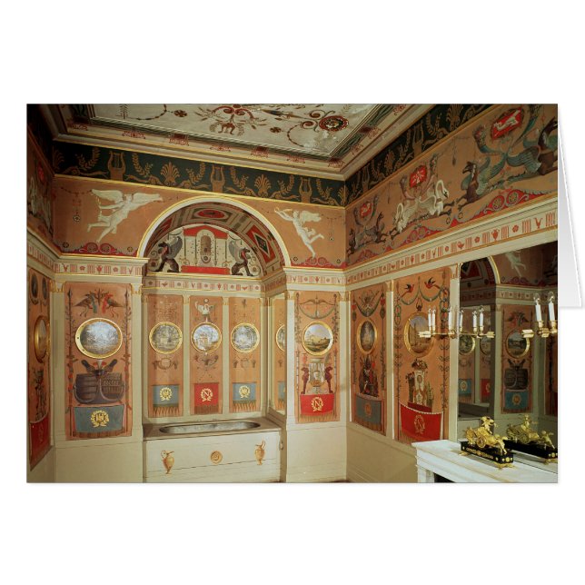 Innenraum von Napoleons Badezimmer, im Jahre 1807 (Vorderseite (Horizontal))