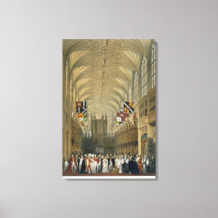 Innenraum von St George Kapelle, 1838 (Farbelitho Leinwanddruck