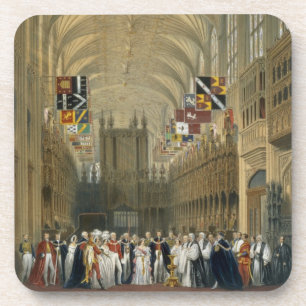 Innenraum von St George Kapelle, 1838 (Farbelitho Untersetzer