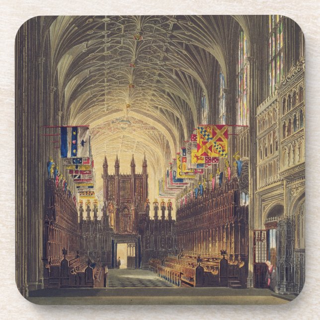 Innenraum von St George Kapelle, Windsor Schloss, Untersetzer (Vorderseite)
