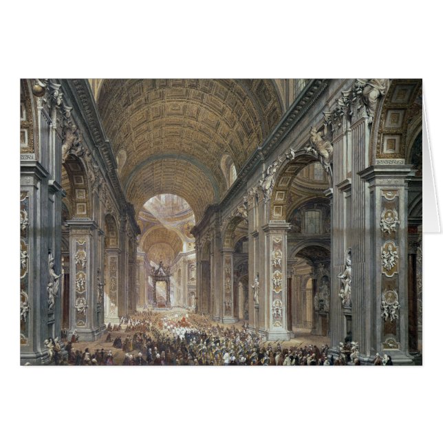 Innenraum von St Peter, Rom, 1867 (Vorderseite (Horizontal))