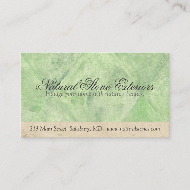 Innenseite | Geschäftskarten für Außendesign Visitenkarte (Vorderseite)