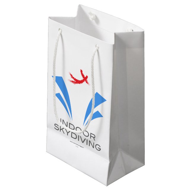 InnenSkydiving Kleine Geschenktüte (Vorderseite Schrägansicht)